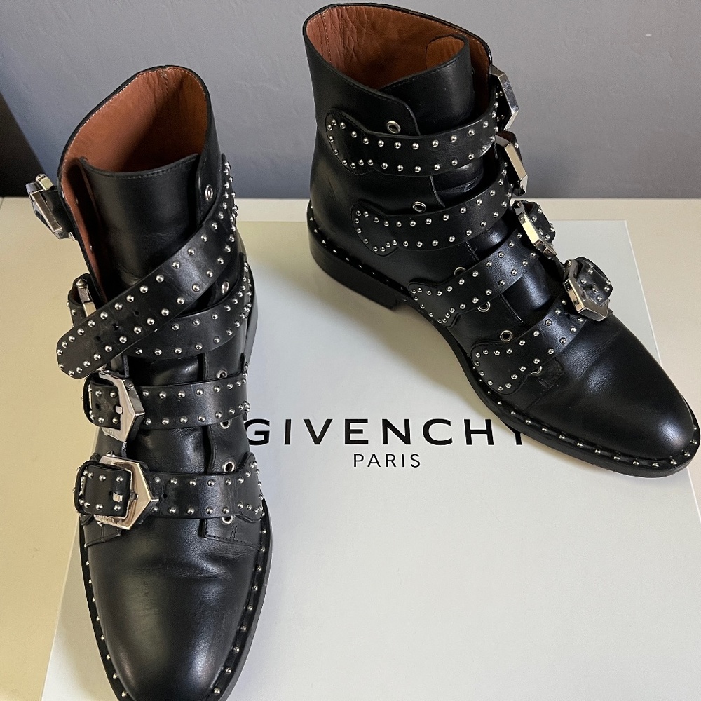 Givenchy Multi-Strap Studded Boots size 38